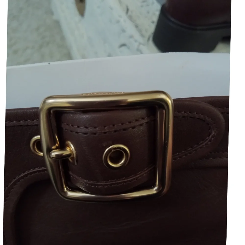 🆕⭐ COACH brown chunky sole boots